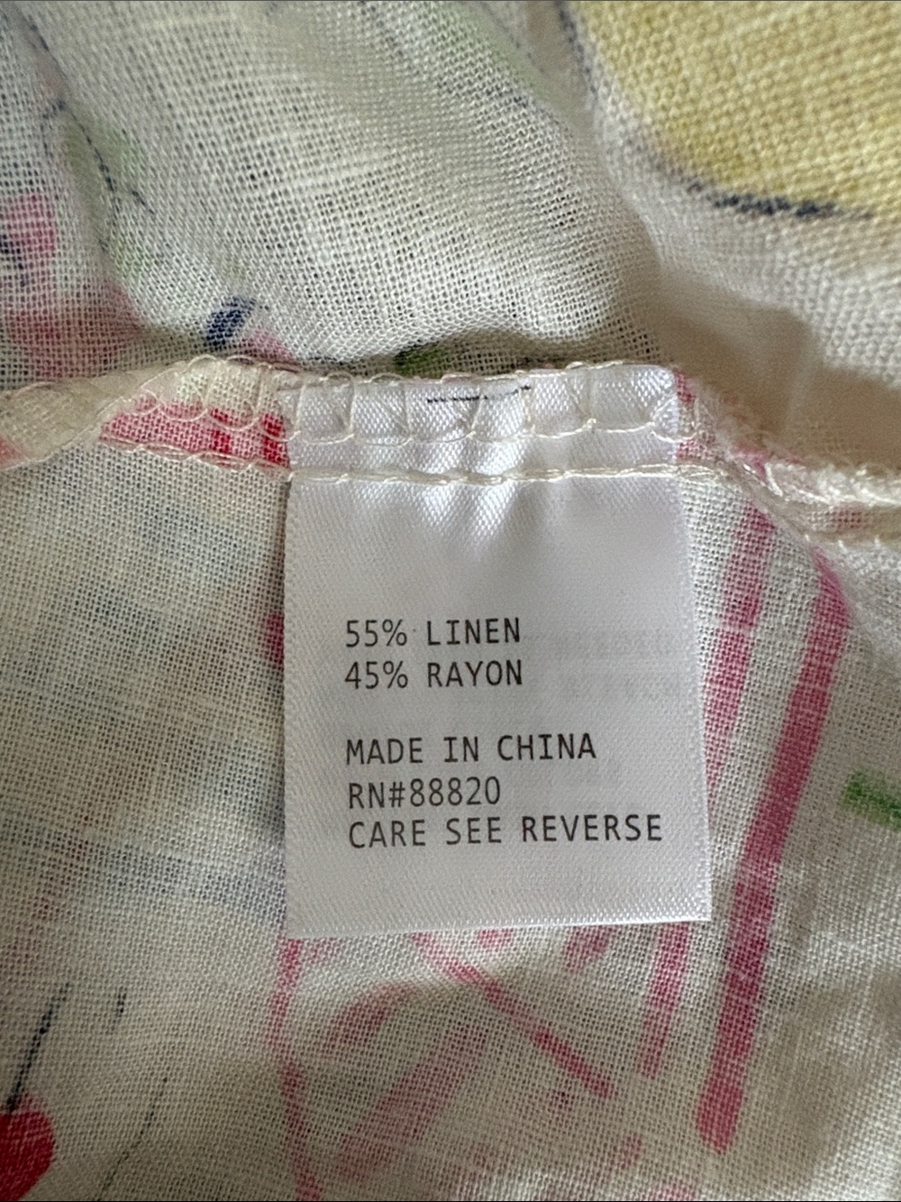 Calypso St. Barth Ivory Midi Skirt with Pink, Blue, Yellow & Green Print - Picture 5 of 7